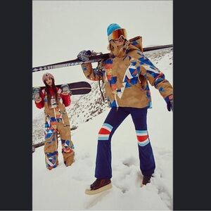 Free People FP Movement - The Ascend Printed Insulated Jacket - Delta Geo print